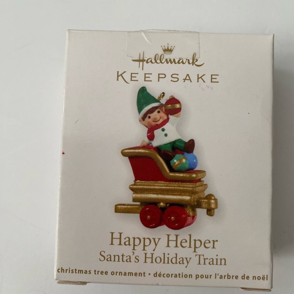 Hallmark Keepsake: 2011 "Happy Helper, Santa's Holiday Train" Miniature Ornament - Picture 7 of 10